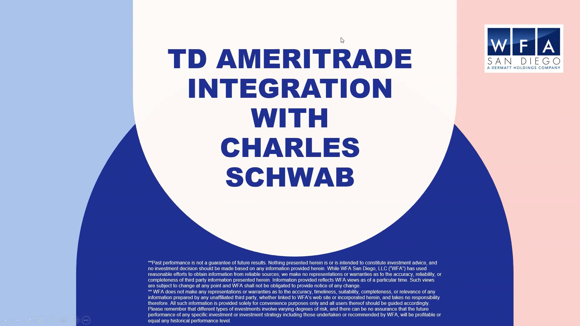 TD Ameritrade Integration With Charles Schwab On Vimeo