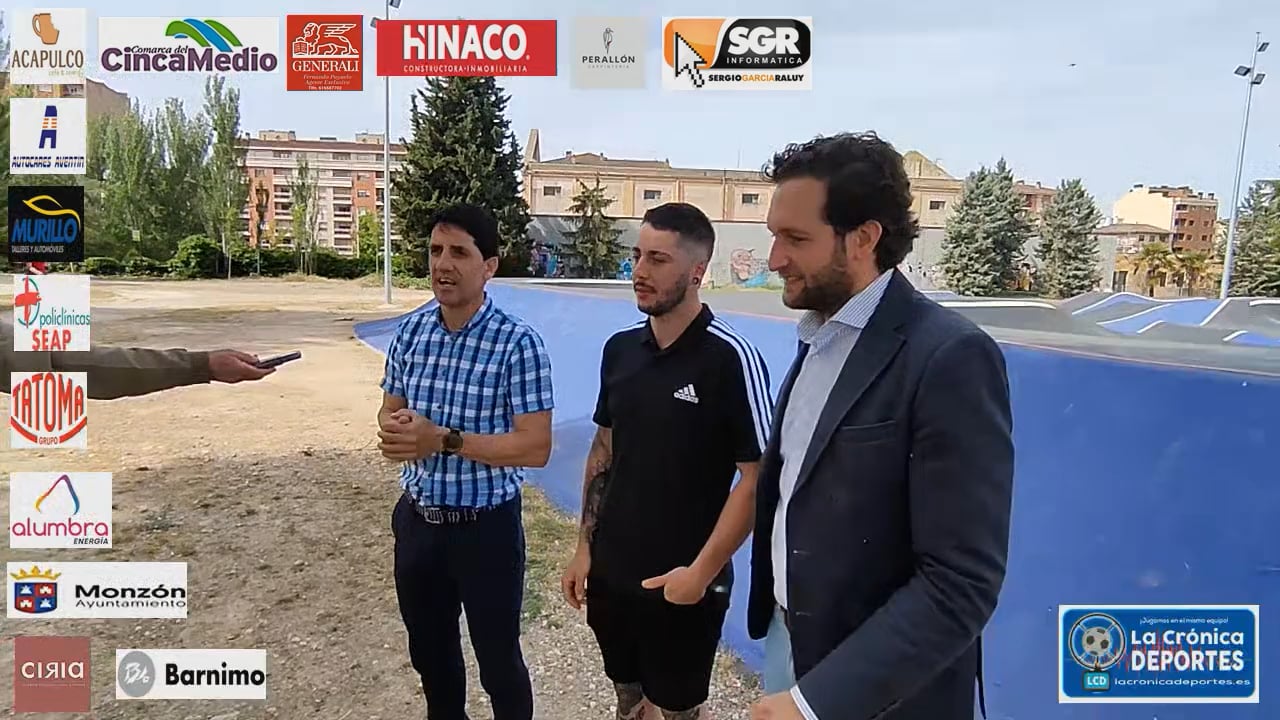 PRESENTACIÓN DE LA COPA DE ESPAÑA DE PUMP TRACK QUE SE CELEBRARÁ EN MONZÓN EL SÁBADO 6 DE MAYO