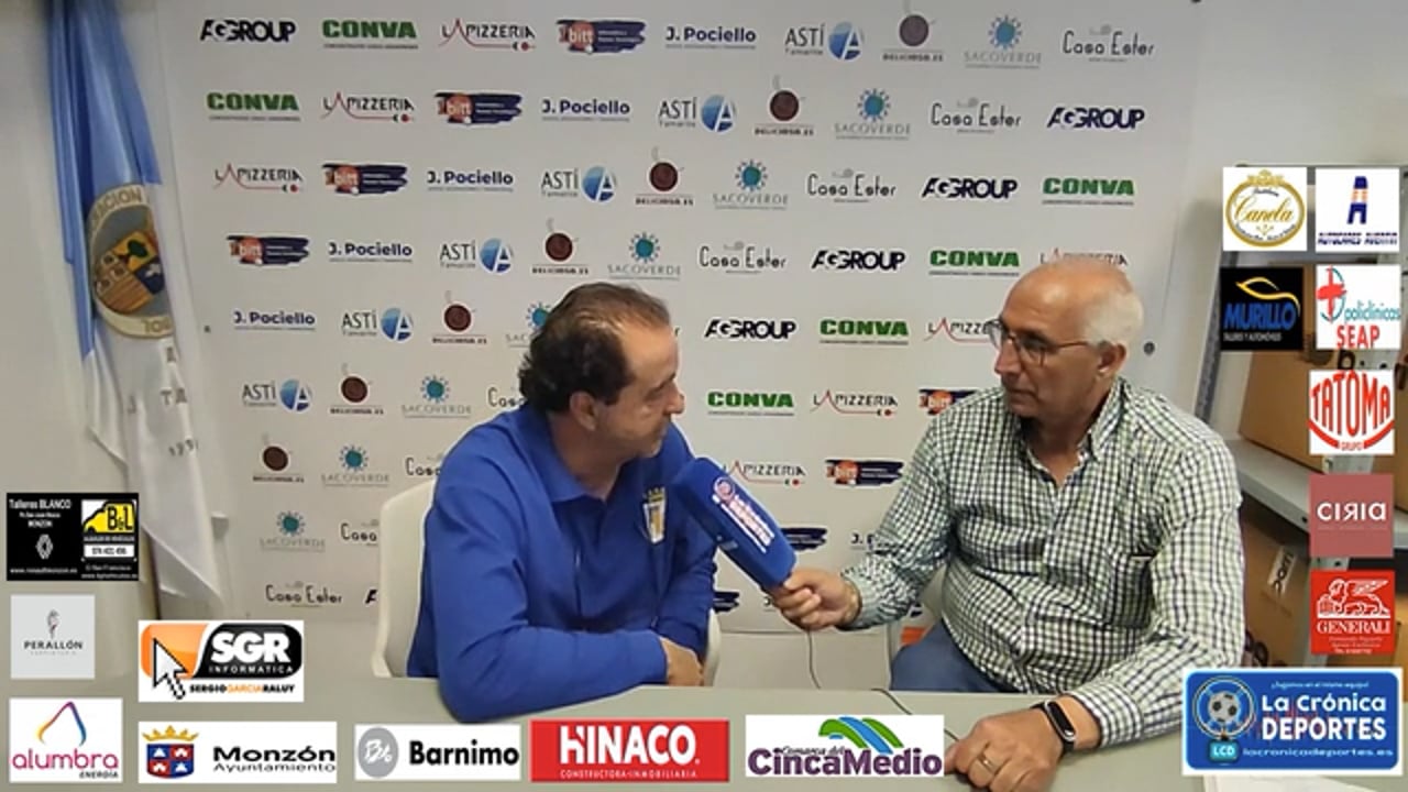 FELIX JIMENEZ (Entrenador Tamarite) Tamarite 1-2 Ejea / Play off ascenso a 2ª RFEF Semifinal Ida