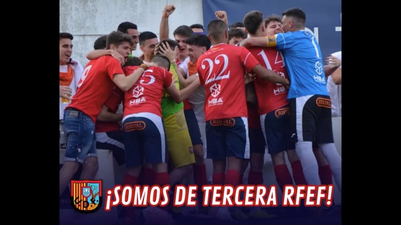 LA UD FRAGA CELEBRA QUE ES EQUIPO DE TERCERA RFEF (Domingo 30.04.2023)