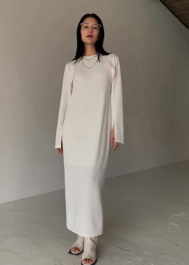 AMERI 3WAY BOLERO RIB DRESS