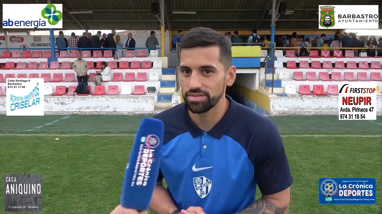 SEBAS MARTÍNEZ (Entrenador Huesca B) AD Almudévar 2-1 SD Huesca B / "Semifinal Ida" PlayOff  de Ascenso a 2ª RFEF