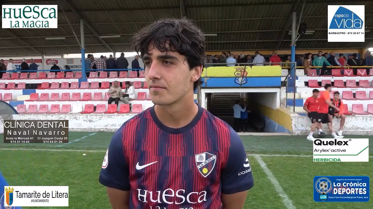 HUGO ANGLADA (Jugador Huesca B) AD Almudévar 2-1 SD Huesca B / "Semifinal Ida" PlayOff  de Ascenso a 2ª RFEF