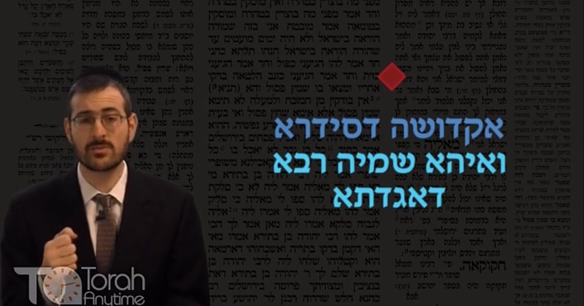 R' Shlomo Schwartzberg | Daf Hachaim: Masechet Sotah Daf 49 Intro