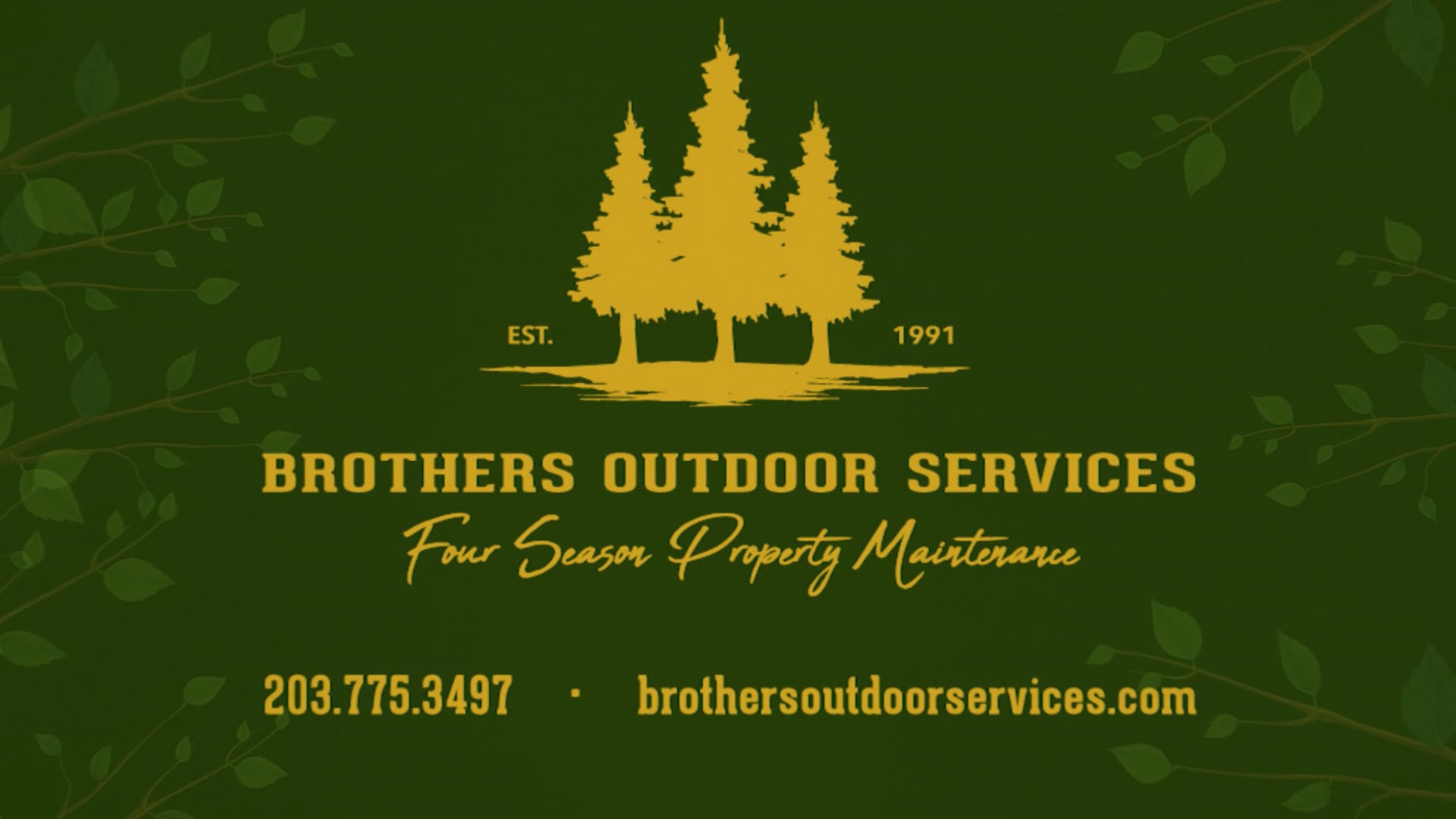 Brothers Outdoor Services Promo on Vimeo