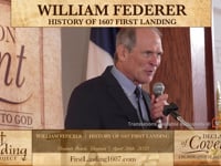 William Federer | History of 1607 First Landing - First Landing 1607 Project 4/26/23