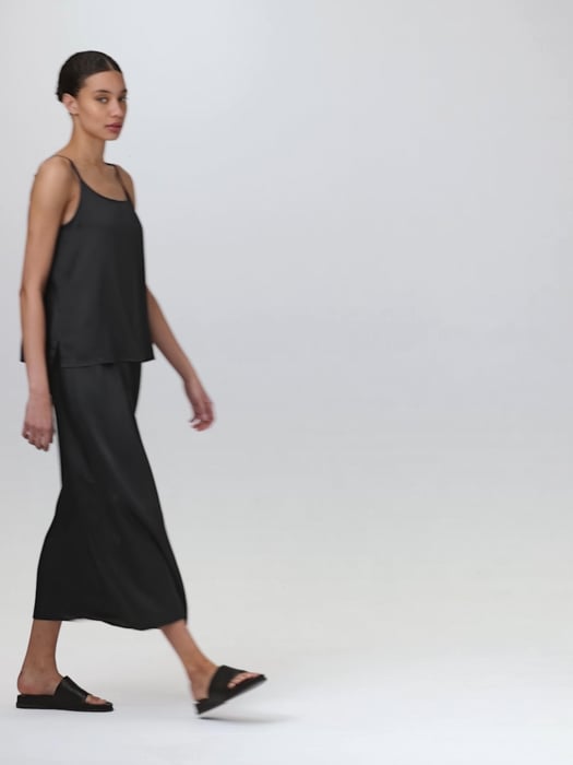 Eileen Fisher Silk Tunic Cami Adjst Straps S M MSRP $168.00 (S) at   Women's Clothing store