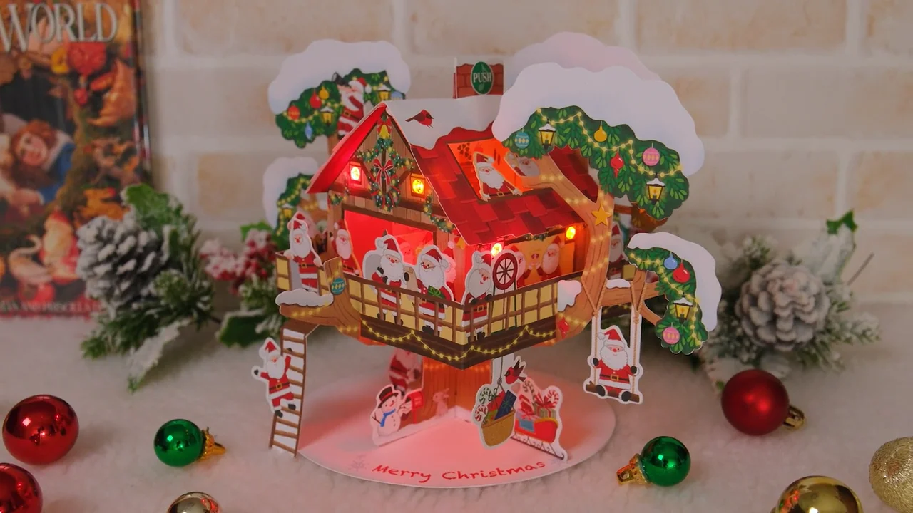 クリスマス】 サンリオ ライト＆メロディー ツリーハウス 440116