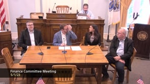 Finance Committee Meeting 5-1-23