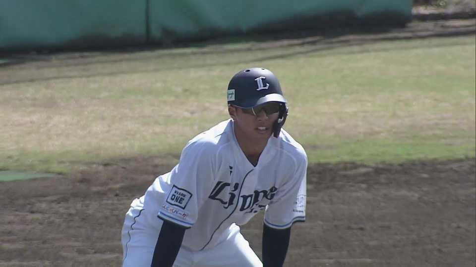 【ファーム】ライオンズ・長谷川信哉 左中間を破る2点タイムリー3ベースヒットで反撃ののろし!!  2023年5月2日 埼玉西武ライオンズ 対 北海道日本ハムファイターズ