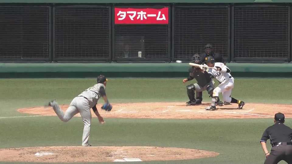【ファーム】ホークス・川原田純平 勝ち越しのスクイズを成功させた!!  2023年5月2日 福岡ソフトバンクホークス 対 阪神タイガース