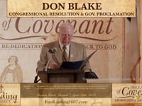 Don Blake | Congressional Resolution and Gov. Proclamation - First Landing 1607 Project 4/26/23