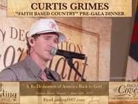 Curtis Grimes | "Faith Based Country" Pre-Gala Dinner - First Landing 1607 Project 4/26/23