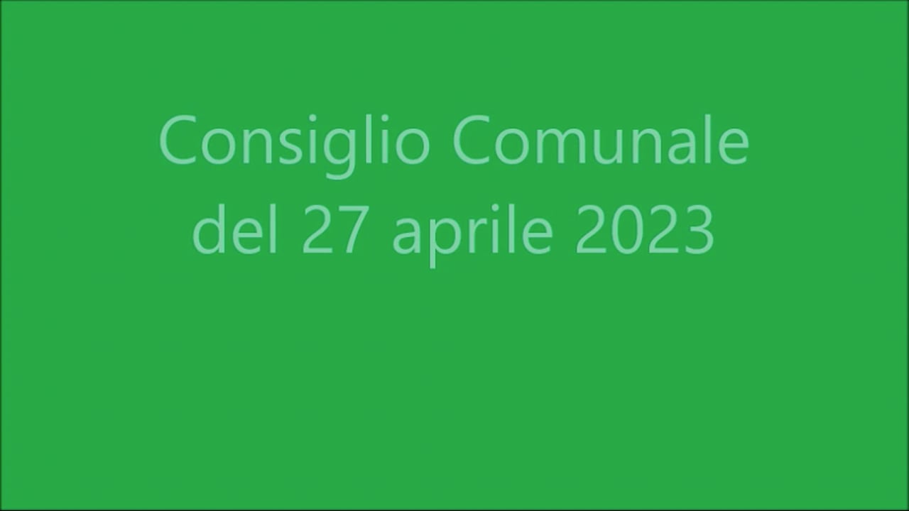 Consiglio Comunale del 27 aprile 2023
