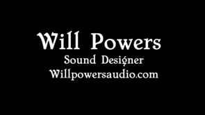 Vimeo video thumbnail for Sound Design Reel - Will Powers