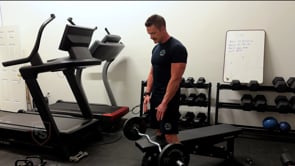 Standing EZ Bar Row