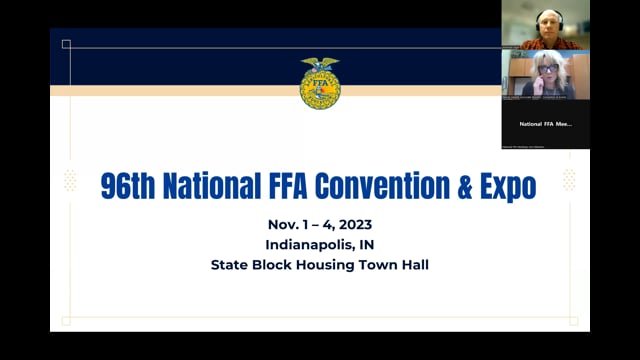 96th National FFA Convention & Expo – Join In-person Nov. 1 – Nov. 4, 2023