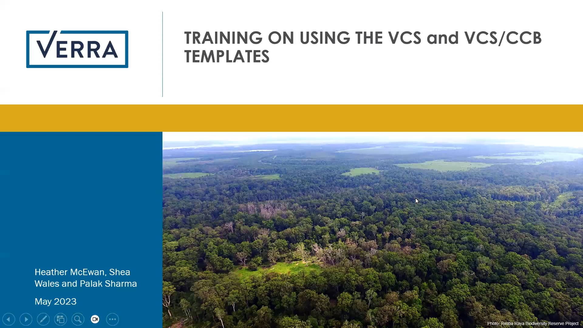 Overview of the Verra VCS and VCS/CCBS combined templates on Vimeo