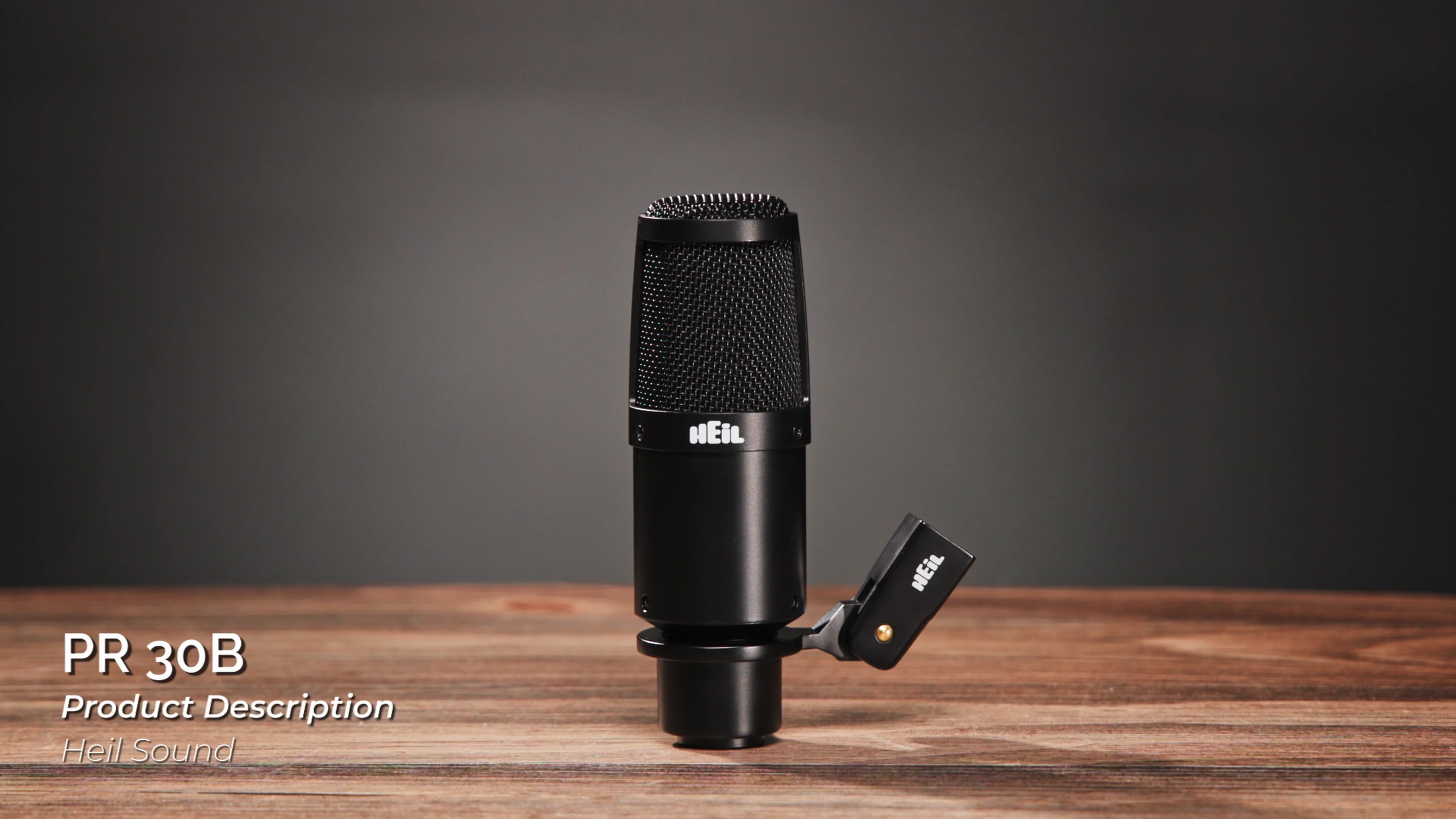 Heil Sound PR 30B Dynamic Supercardioid Studio Microphone PR30BK Heil Sound PR 30B Dynamic Supercardioid Studio Microphone PR30BK