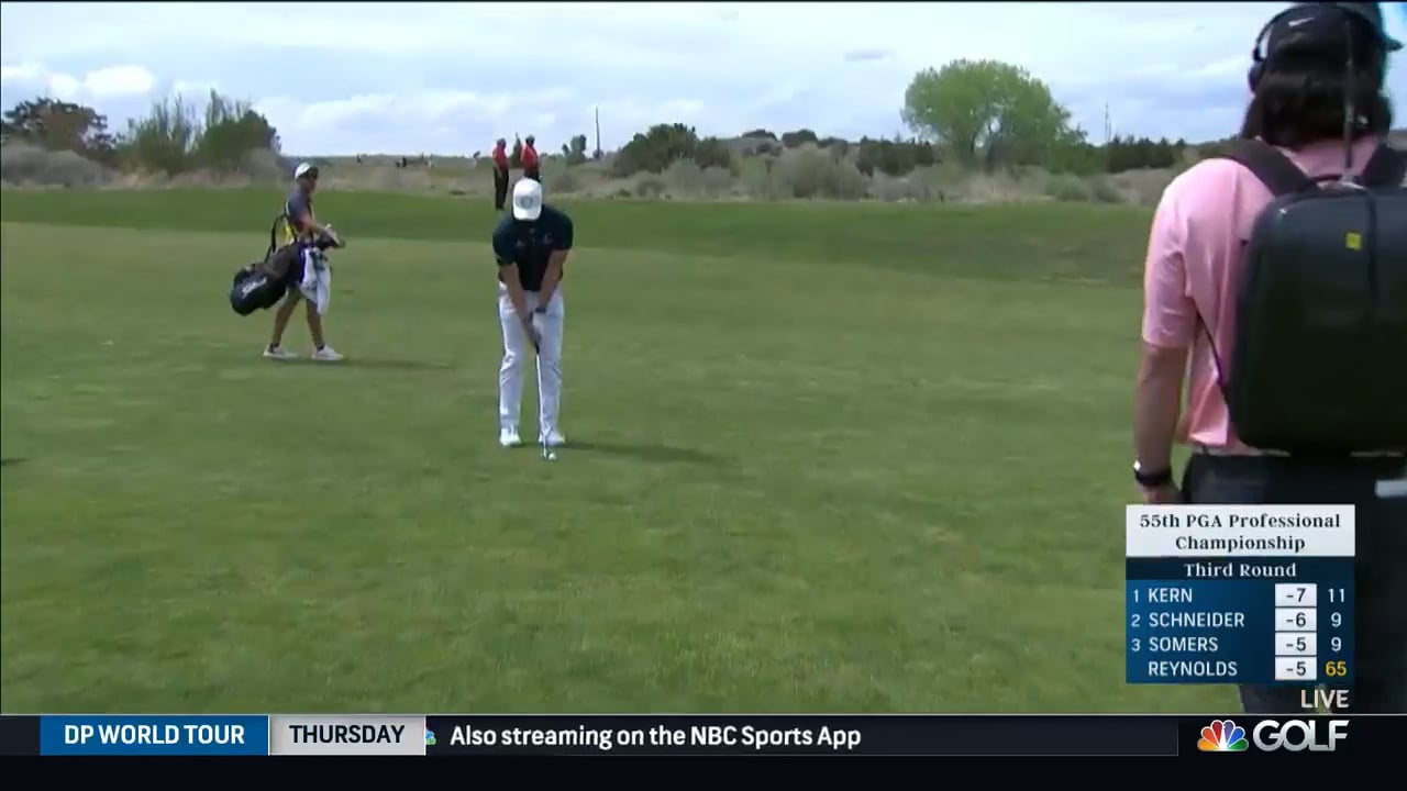 Greg Koch, PGA - Hole-Out for Eagle at 10th Hole - Round 3
