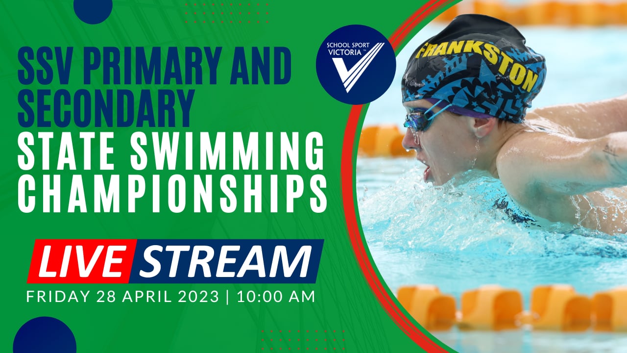 LIVE 2023 SSV State Swimming Championships Event 84 to Event 166 on