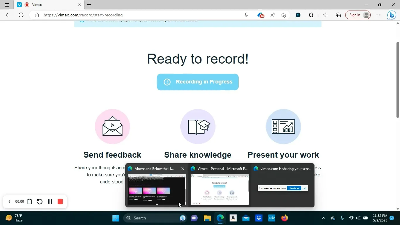 22. About the Exercise on Vimeo
