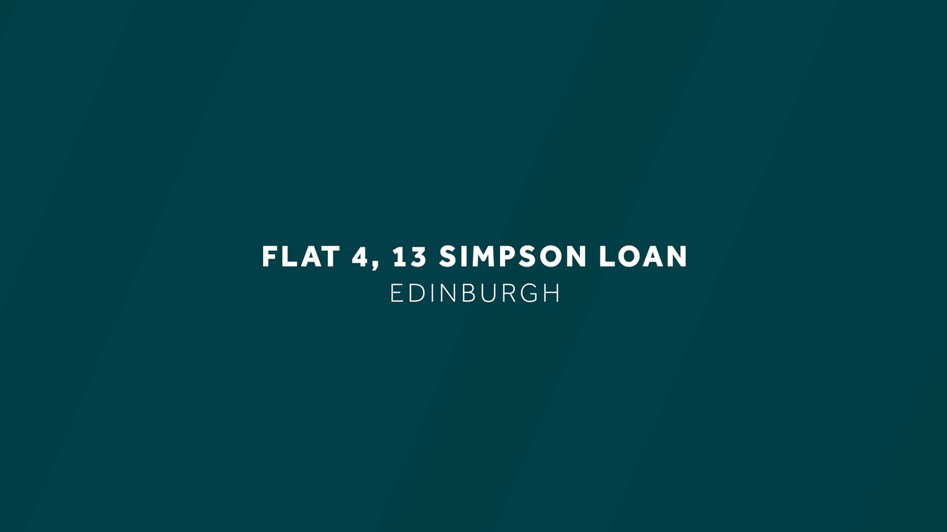 Rettie & Co. Flat 4, 13 Simpson Loan, Edinburgh. on Vimeo