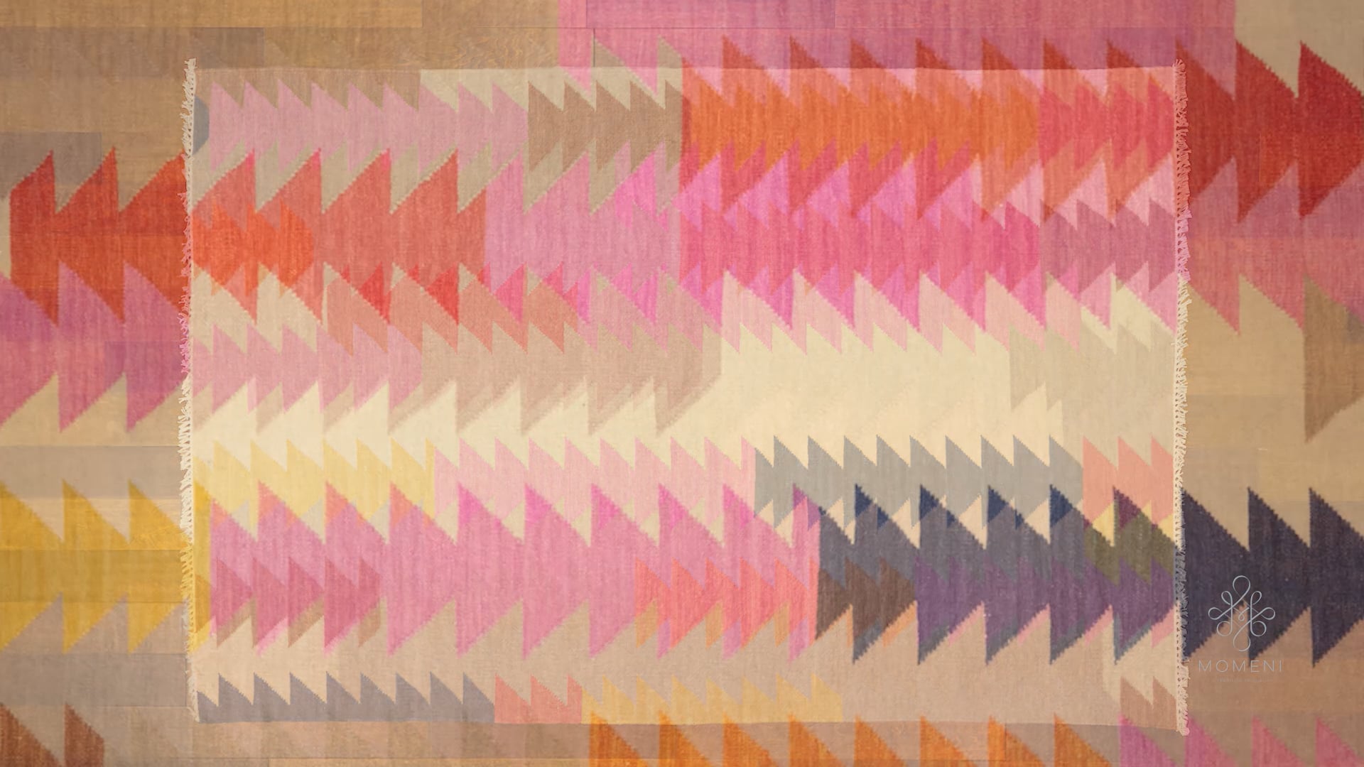 Caravan HandWoven Reversible Rug, Multi, 2'3"x8' Contemporary Hall