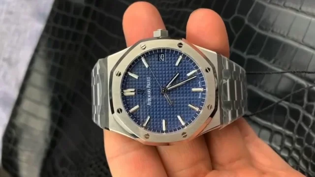 Audemars piguet 15500 blue hot sale