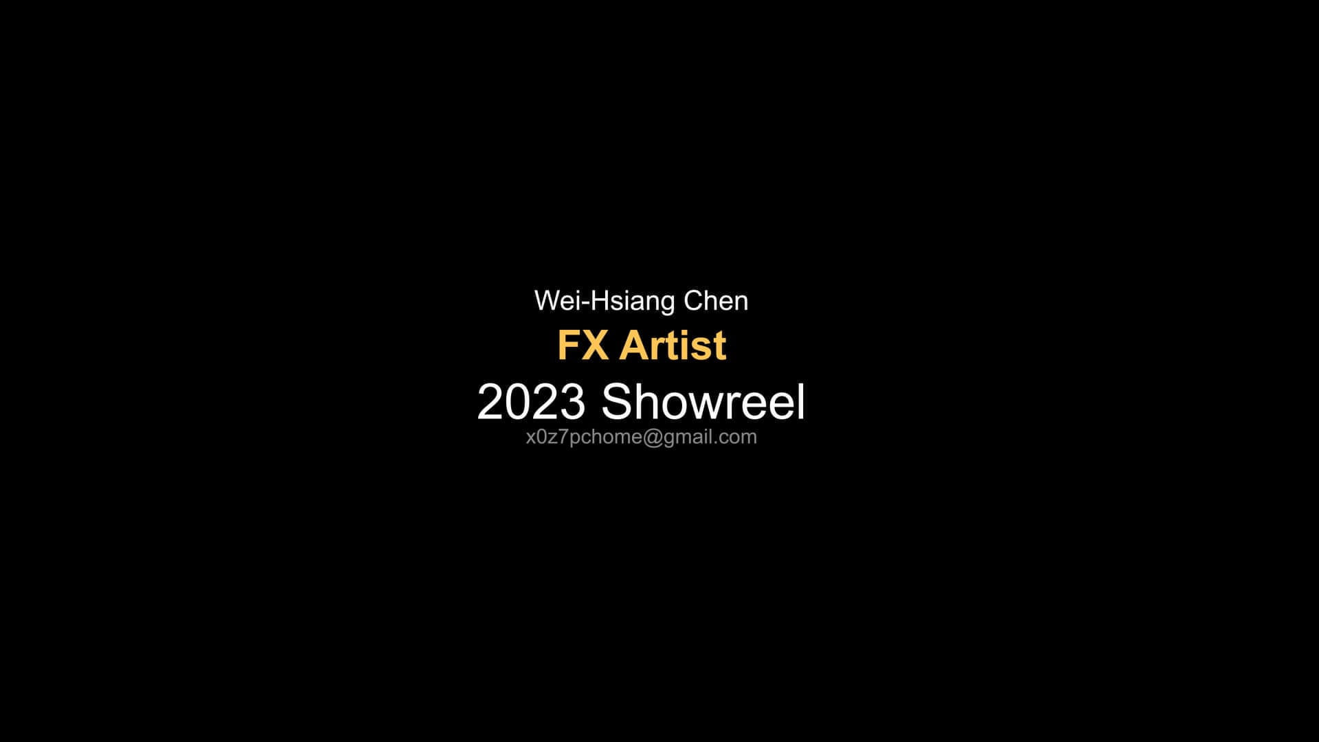 2023 FX showreel