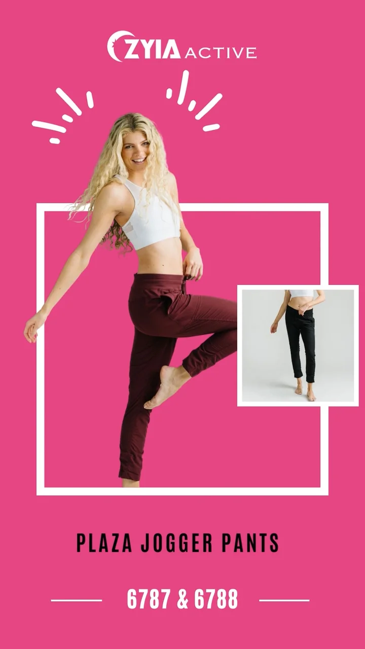 ZYIA, Pants & Jumpsuits, Zyia Active Maroon Fleece Active Joggers