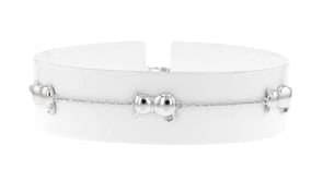 Sterling Silver Cat Station Anklet