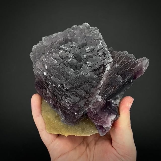 Fluorite on Quartz