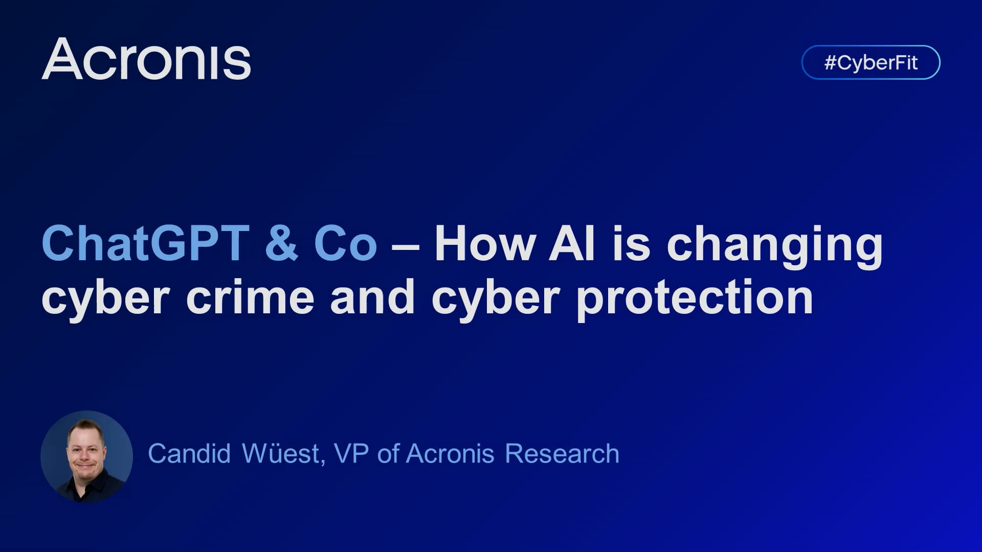 ChatGPT & Co – How AI is changing cyber crime and cyber protection on Vimeo