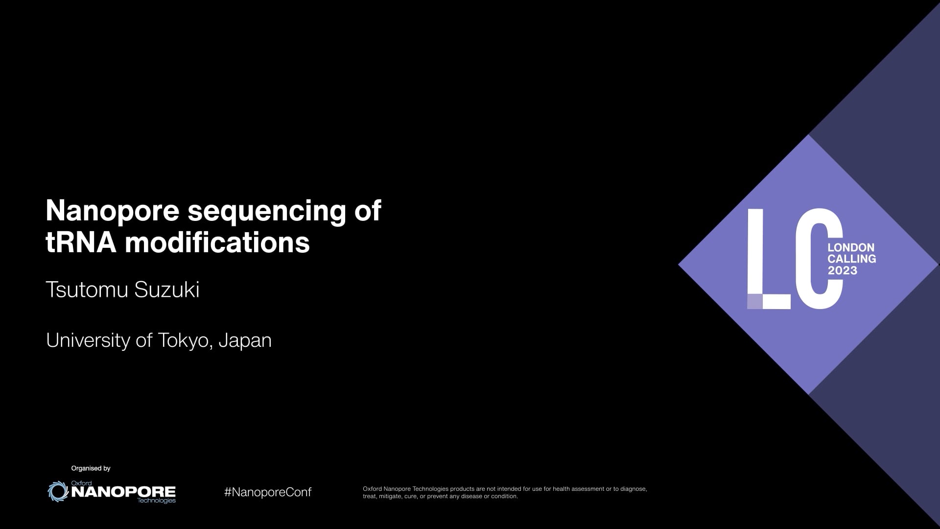 Nanopore sequencing of tRNA modifications on Vimeo