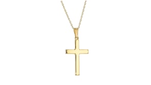 14kt Yellow Gold Cross Pendant Necklace