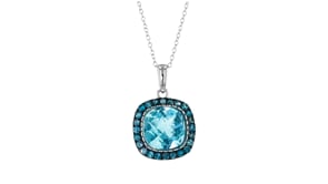8.90 ct. t.w. Sky and London Blue Topaz Pendant Necklace in Sterling Silver