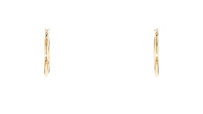 1.5mm 14kt Yellow Gold Hoop Earrings