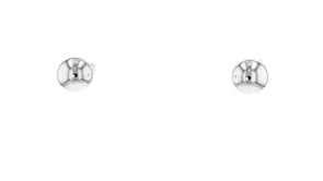 8mm 14kt White Gold Ball Stud Earrings