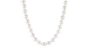 7-8mm Cultured Pearl Necklace with Sterling Silver Magnetic Clasp