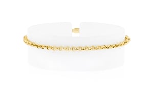 Italian 18kt Yellow Gold Heart Charm Bracelet