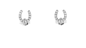 10 ct. t.w. Diamond Horseshoe Stud Earrings in Sterling Silver