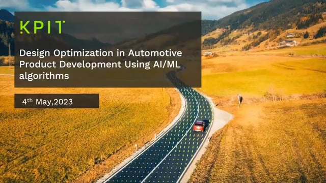 Design optimization in automotive product development using AI/ML ...