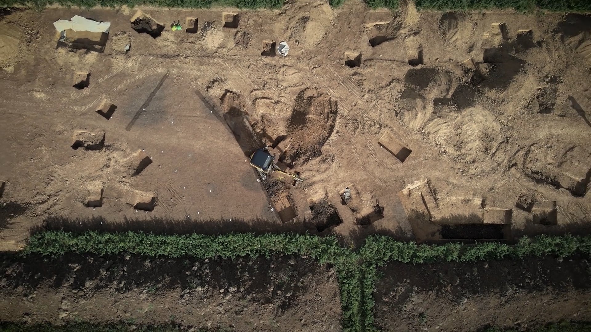 Archäologische Notgrabung im Baugebiet Bruhweg 2