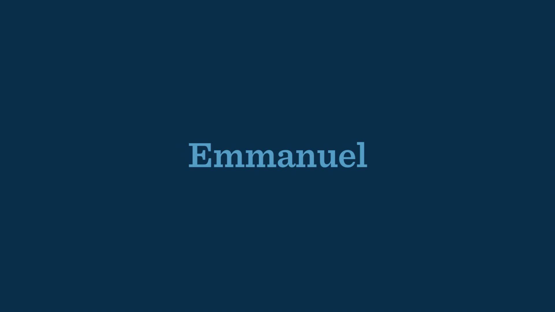 Emmanuel: A New Song