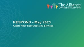 RESPOND - May 2023 -  Safe Place Resources and Services