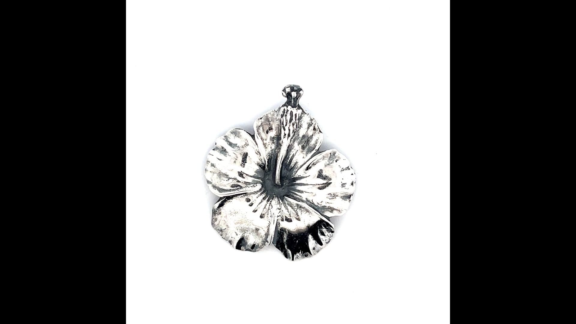 Spilla a forma di ibisco Ming Hawaii in argento 925, image size:1920x1080