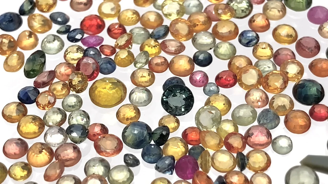 天然石サファイアセット ブルーサファイア ルース オーバルファセットカット8×6mm 2個