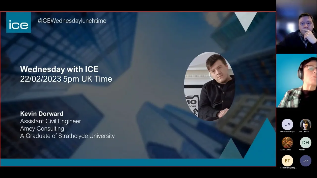 22-02-23 - Wednesday Career Talk - Kevin Dorward - Assistant Civil Engineer