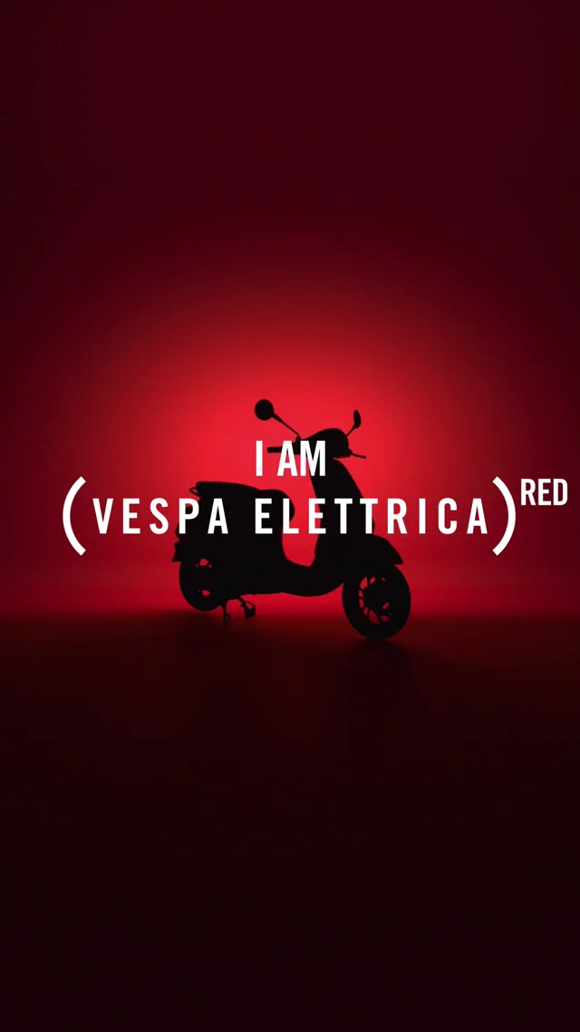 Moto eléctrica Vespa roja - Wheels4Baby